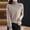 A3-Khaki, variant on Turtleneck Knit Sweaters Merino Wool Seamless Sweater Sweaters for Women Oversized Sweaters 2025 Fashion Soft Touch Funnel Loose Pullover Cropped Sweater Knitted Pullover Soft Warm Cozy Beige XL