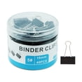 thumbnail image 2 of Binder Clips Mini Black | 40 Count Value Pack - 19mm Sturdy Tempered Steel Office Clips | Rust-Proof Powder Coated Handles | Bulk Small Paper Organizing Clips | Secure Loose Papers, Bags | Reusable, 2 of 7