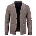 thumbnail image 2 of Cardigan Épais Texturé pour Homme, Veste en Tricot à Boutons, 2 of 9