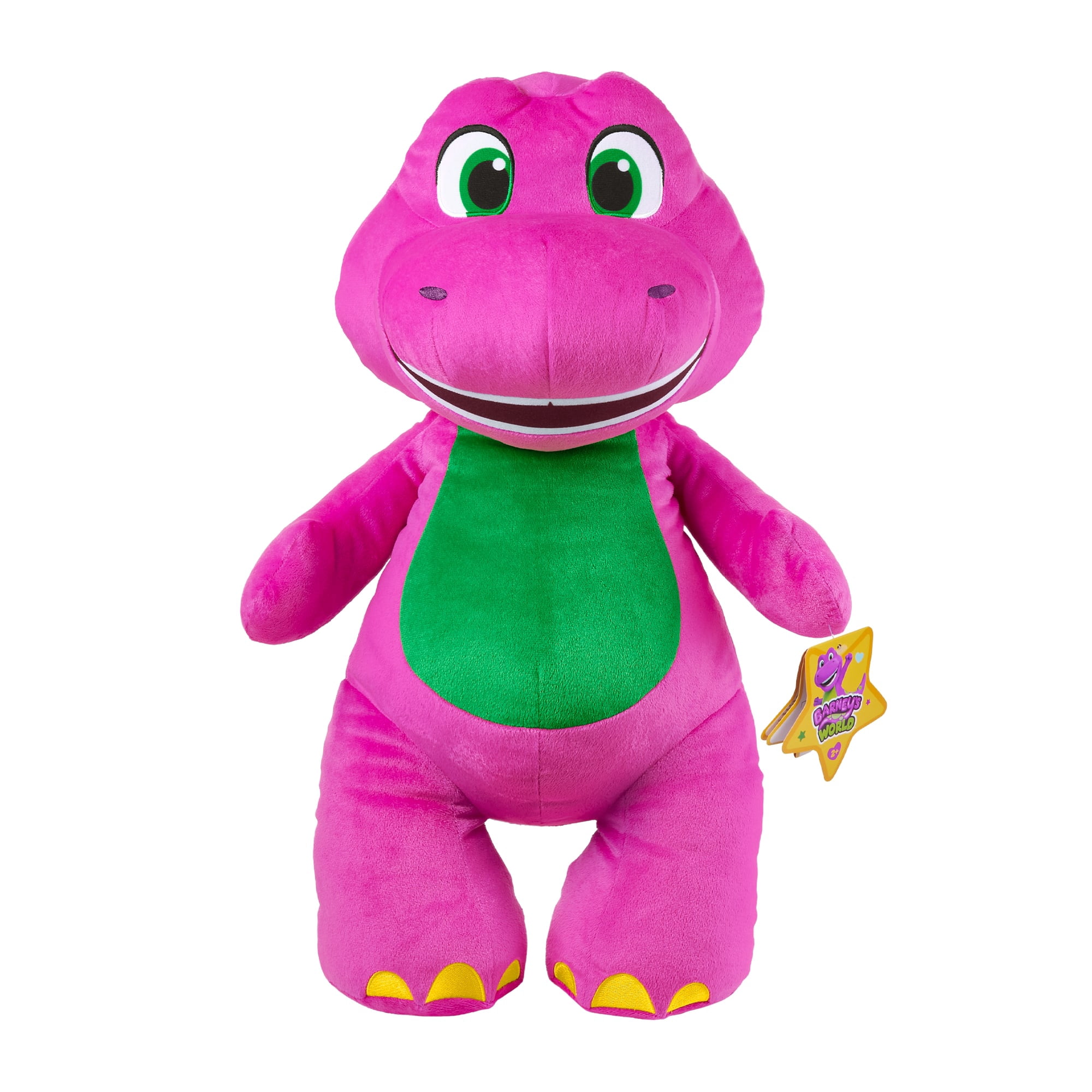 Fisher-Price Barney's World Jumbo Barney Plush, 26-inch Figure