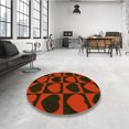 thumbnail image 4 of Ahgly Company Tapis Rectangulaire Lavable en Machine Intérieur Transitionnel Rouge Brun, 7 Pieds x 10 Pieds, 4 of 7