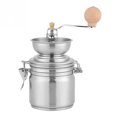 thumbnail image 1 of Stainless Steel Container Manual Coffee Bean Grinder Mills Machine Hand Conical Coffee Burr Grinder Pepper Spice Mills Kitchen Cafe Shop Supplies (Silver), 1 of 8