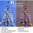 thumbnail image 4 of Color Changing Christmas Lights, 65.67ft 200 LED Dual Color Christmas Tree Lights with Remote, Cool White & Multicolor 11 Function Xmas String Lights Indoor Outdoor for Xmas Party Home Wedding, 4 of 7
