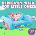 thumbnail image 2 of Marshmallow Furniture 2-in-1 Flip-Open Compressed Kids Couch, Cocomelon, 2 of 11
