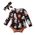 thumbnail image 1 of Body Bébé Mignon à Manches Longues avec Pompon + Bandeau Halloween, 1 of 6