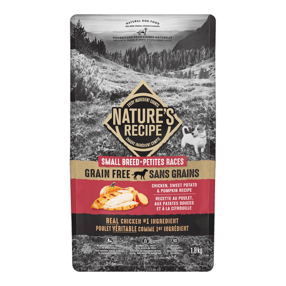 Natures Recipe 1.8KG Grain Free Small Breed Dog Food