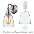 thumbnail image 5 of Unique Bargains Vis E14 Filetage 28 mm Douille de Lumière Bricolage Rétro Support d'Ampoule LED Blanc Lot de 3, 5 of 5