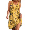 thumbnail image 2 of Ovzne Robes pour Femmes 2025 Robe d'Été Robes d'Été Imprimées pour Femmes Robes Amples Sans Manches à Col en V Robes à Poches Robe de Printemps Imprimée Liquidation, 2 of 5