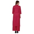 thumbnail image 4 of Bimba Robe Traditionnelle Indienne Unie pour Femmes Ensemble Kurta et Pantalon Ethnique Indien Palazzo, 4 of 7