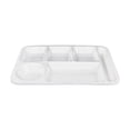 thumbnail image 1 of Commercial Grade Fast Food Trays Imitation Porcelain Compartment Plates For School And Institutional Cafeterias Durable Tableware, 1 of 4