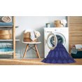 thumbnail image 2 of Ahgly Company Tapis Rectangulaire en Denim Lavable en Machine, Bleu Foncé, 8 Pieds x 12 Pieds, 2 of 7