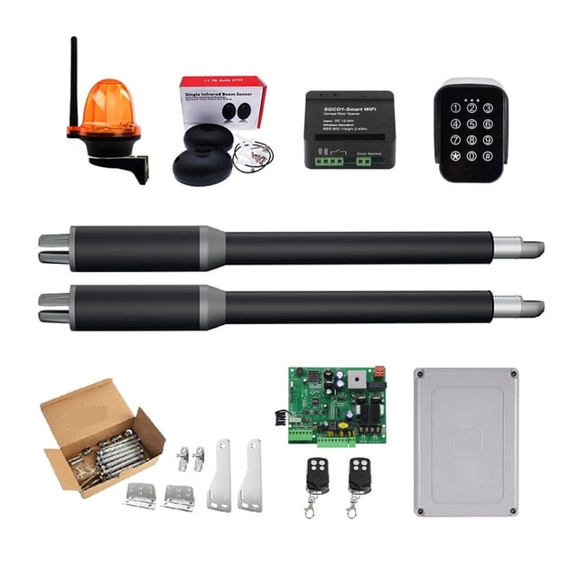 Dual Gate Openers Engine Motor System Automatic Door AC220V/AC110V Swing Gate Driver Closer Actuator Suit Opener ,Free Your Hands