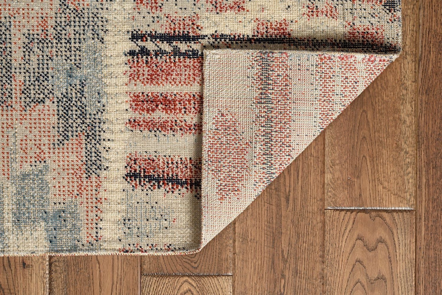 Tapis d'appoint Grand Zéro Giles ivoire & bleu de 3 pi x 5 pi