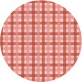 thumbnail image 1 of Ahgly Company Machine Washable Indoor Round Transitional Light Salmon Pink Area Rugs, 6' Round, 1 of 7