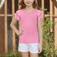 thumbnail image 5 of RXIRUCGD 2025 Vêtements d'Été pour Enfants Nouveaux T-Shirts d'Été pour Enfants Manches Raglan Manches Courtes T-Shirt Graphique Col Rond T-Shirt Filles Haut Décontracté, 5 of 5