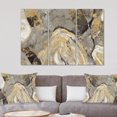 thumbnail image 2 of Designart Painted Gold Stone Canvas Wall Art, 2 of 2