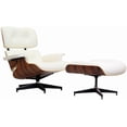 thumbnail image 1 of Nicer Furniture Modern Classic Leather Lounger with Ottoman, 1 of 4