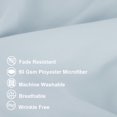 thumbnail image 3 of PiccoCasa 2 Pcs Body Pillowcases Microfiber Envelope Long Pillowcover, Queen Light Gray, 3 of 8