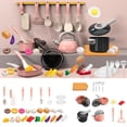 thumbnail image 1 of Viflosae Kids Pretend Play Kids Play Kitchen Set Pretend Cutting Toy with Realistic Safe Dishes Utensils and Cookware Educational Toy for Boyss Children, 1 of 8