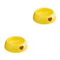 thumbnail image 3 of Dalazy Wear-resistant And Durable Plastic Dog Bowl For Long-lasting Bite Resistant yellow small size 2Set, 3 of 6