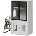thumbnail image 2 of Royalbelle White Double Cat House, Litter Box Enclosure for 2 Cats with Storage, 2 of 9