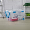 thumbnail image 2 of Sterilite 114L Clear Gasket Box- Blue, 2 of 9