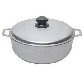Imusa Natural Cast Aluminum Dutch Oven Pot (caldero) with lid - 36cm