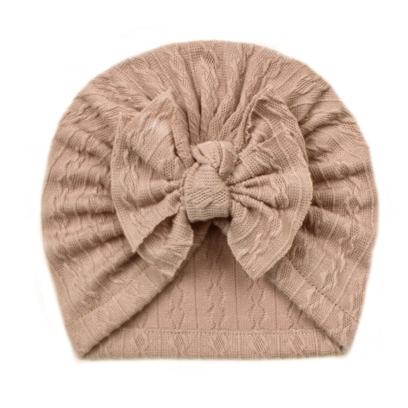 Turban Élégant pour Bébé avec Nœud et Élastiques pour Tout-Petits Garçons Filles, Couvre-Chef Doux et Extensible