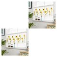 thumbnail image 3 of stanreset pour Rideaux Courts Tournesol Polyester Salon Cantonnière Balcon Tamisage Décoration Maison 0.8x0.5m 2ensemble, 3 of 6