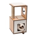 thumbnail image 3 of Catit Vesper Box Cat Furniture, Walnut, Small, 3 of 8