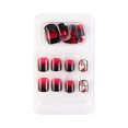 thumbnail image 1 of ziyahi False Nail Wearable Perfect Matching Simple to Wear No Irritating Odor Fake Fingernail Breathable Press Type Adjustable Paster Type 16 Type 21 F741 1Set, 1 of 6