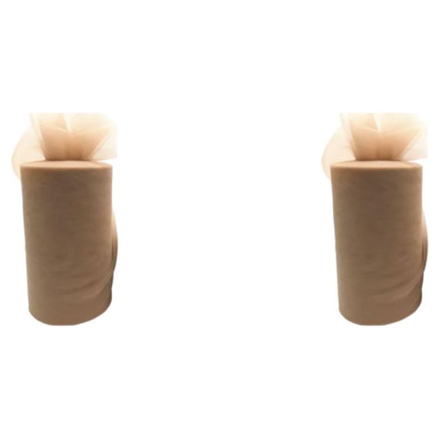 Maytalsory Polyester Durable And Reliable White Roll Wrist Tulle Essential For DIY Weddings Roll Tulle coffee 2Set