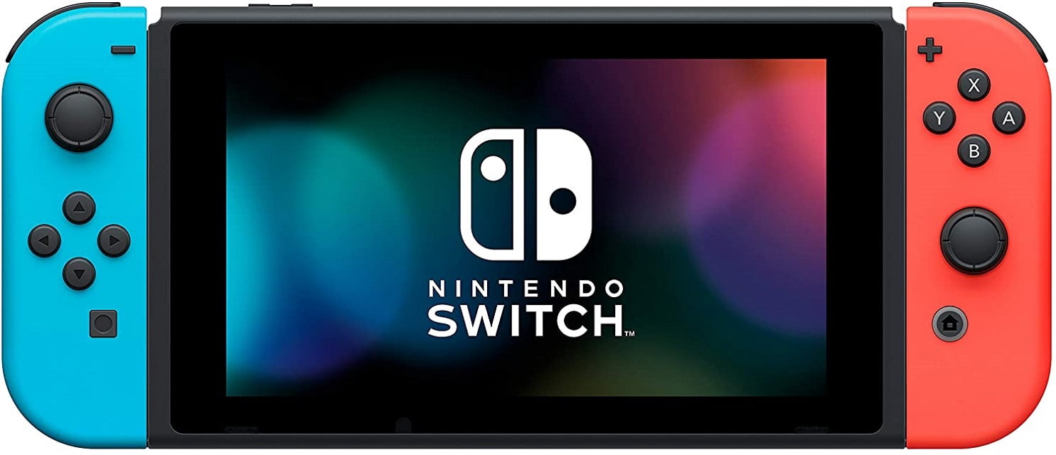 Nintendo Switch with Neon Blue and Neon Red JoyCon - HAC-001(-01