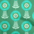 thumbnail image 1 of oneOone Polyester Spandex Sea Green Fabric Asian Block Floral Craft Projects Decor Fabric Printed By The Yard 56 Inch Wide, 1 of 4
