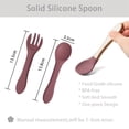 thumbnail image 4 of 8pcs Baby Feeding Set BPA-free Silicone Self-Feeding Baby Cutlery Set Infant Dinnerware Set, 4 of 10