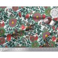thumbnail image 2 of Soimoi Poly Georgette Fabric Leaves & Floral Artistic Print Fabric by Yard 42 Inch Wide, 2 of 4
