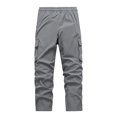 thumbnail image 3 of Men's Casual Cargo Joggers with Elastic Drawstring Waist and Multiple Utility Pockets for Everyday Comfort and Versatile Wear, 3 of 4