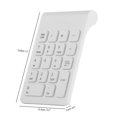 thumbnail image 4 of braveheart USB Wireless 18 Keys Keyboard Professional Number Keyboards Battery Powered for Laptop Accounting Computer Desktop White 1Set, 4 of 6