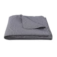 thumbnail image 4 of Marina Decoration Solid Embossed Pinsonic Coverlet Bedspread Bedding Ultra Soft Summer Quilt Set with Shams, Grey Color, 4 of 7
