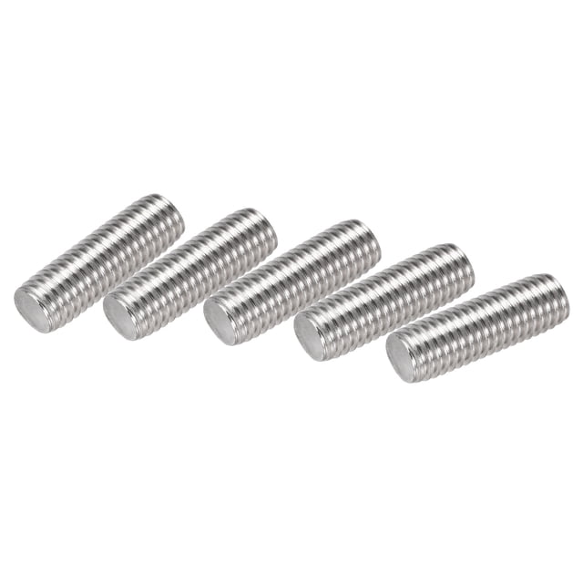 Unique Bargains M10 x 30mm Fully Threaded Rod 304 Stainless Steel Right Hand Threads 5 Pack
