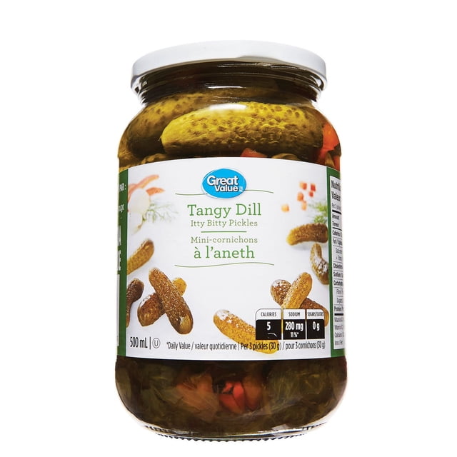 Great Value Tangy Dill Itty Bitty Pickles