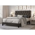 thumbnail image 3 of HMD Daisy Full Upholstered Platform Bed, PU Brown, 3 of 3