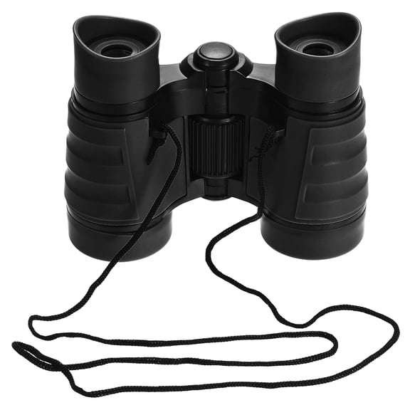 Unique Bargains Jumelles Jouets 4X30 Jumelles Compactes Pliables Antichoc Noires avec Sangle de Cou pour Observer les Oiseaux Randonnée