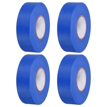 Unique Bargains Ruban de Signalisation en PVC 1'x147 Pieds Non Adhésif Ruban de Marquage Néon pour Limites d'Enquête sur Arbres, Bleu Lot de 4