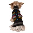 thumbnail image 1 of Holiday Time Black Paw Cardigan Dog Sweater, 1 of 3