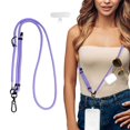 thumbnail image 2 of Phone Lanyard Crossbody with A Phone Tabs Adjustable Antitheft Phone Strap for All Phones Metal Buckles Universal Cell Phone Neck Lanyard for Women and Men, 2 of 5
