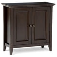 thumbnail image 1 of Simpli Home Armoire Basse de Rangement en Bois Massif Amherst, Brun Hickory, 1 of 8