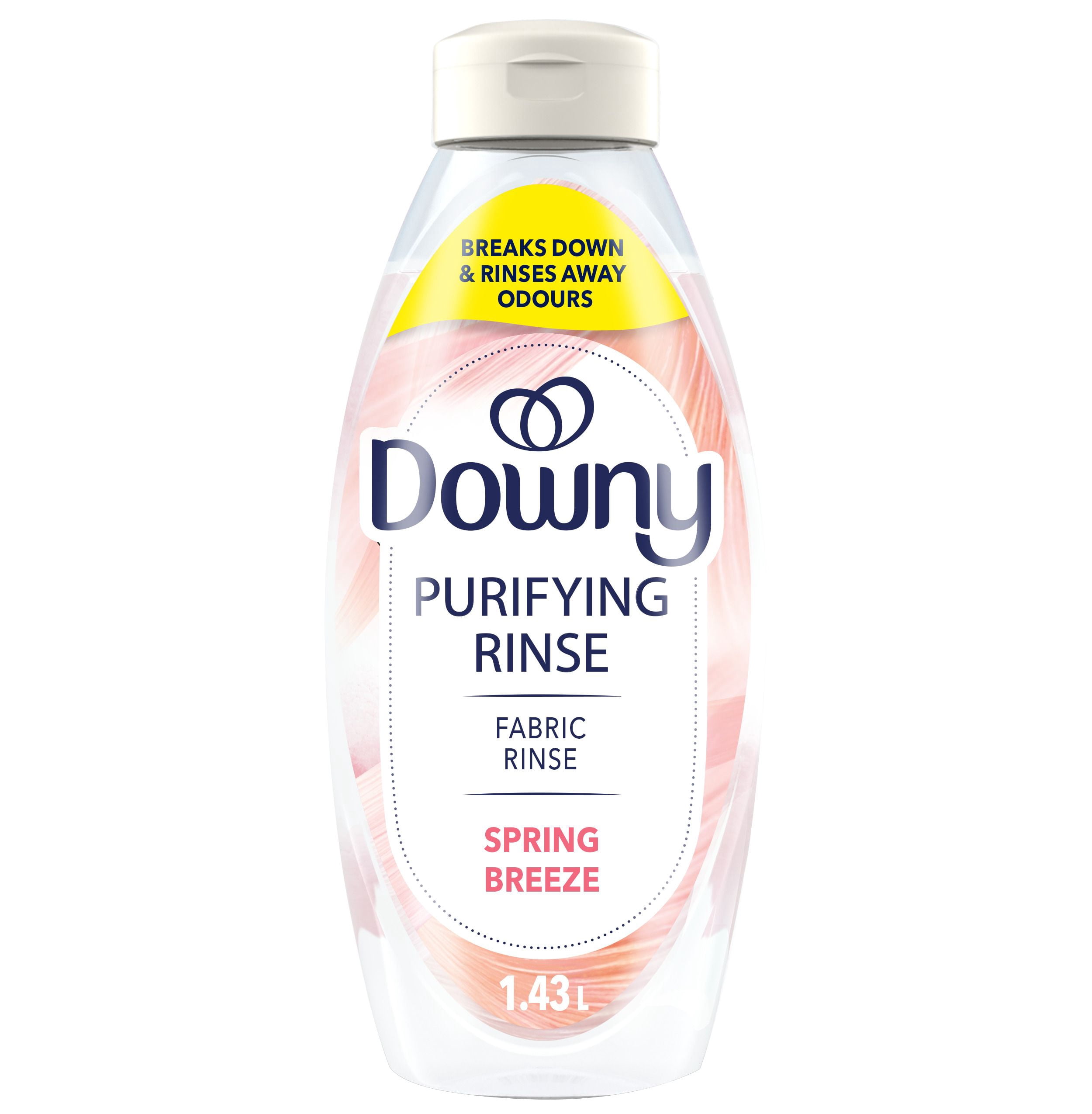 Downy Fabric Rinse Laundry Odour Remover, Spring Breeze Scent, Fabric Softener and Laundry Odour Removal Rinse 1.43L