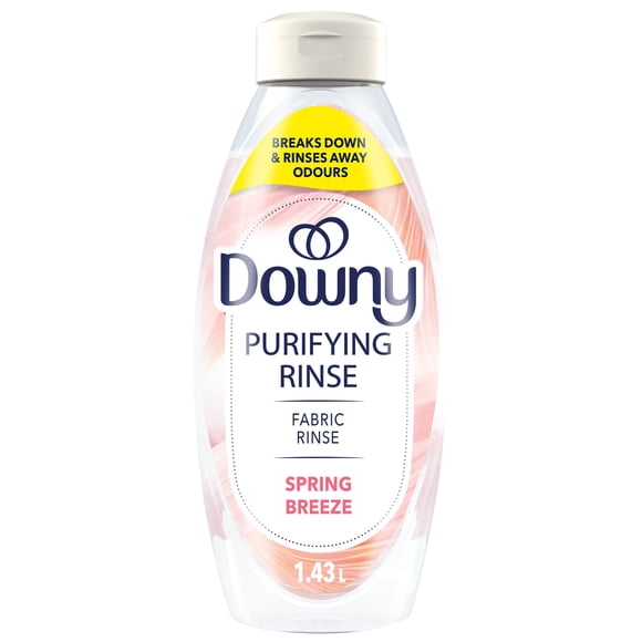 Downy Fabric Rinse Laundry Odour Remover, Spring Breeze Scent, Fabric Softener and Laundry Odour Removal Rinse 1.43L