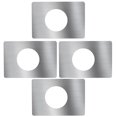 thumbnail image 1 of SHISUYAN 4 Pcs Plaques de Renforcement de Porte Plaques de Percussion de Porte Plaques de Bouton de Porte en Acier Inoxydable, 1 of 6